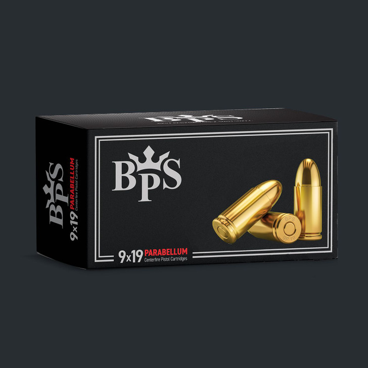 BPS 9MM 124GR FMJ -  Brass Case - 1,000rds