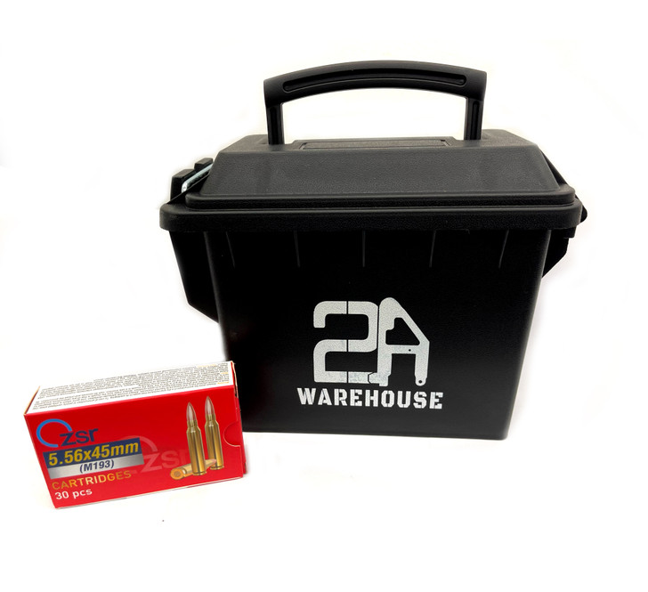 ZSR  5.56 Nato M193 55GR FMJ - New - 300 Rounds With Free Ammo Can