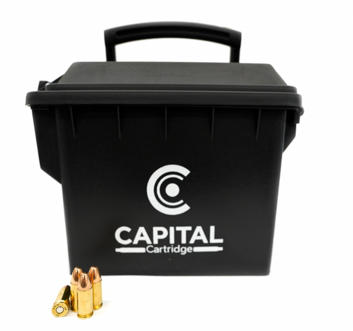 Capital Cartridge 9MM 147GR FMJ -SUBSONIC- NEW Brass - 250rds - FREE AMMO CAN