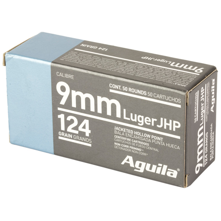 AGUILA  9MM 124GR JHP - Hollow Point - 50rd Box