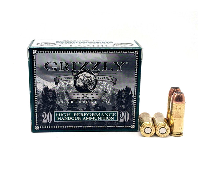 Grizzly 10MM - 200GR Jacketed Hollow Point - New Brass - 20rd BOX