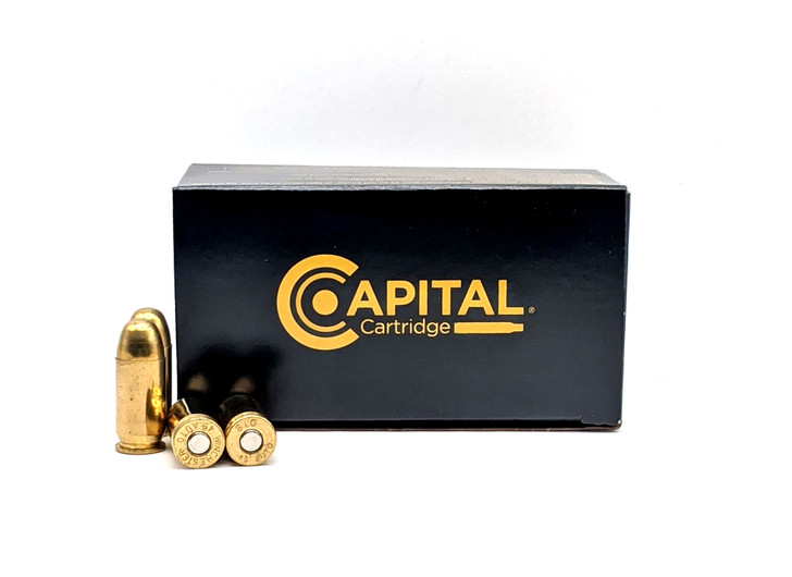 Capital Cartridge  .45 ACP 230GR RN - Range Duty - REMAN Brass - 50RD Box