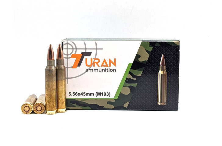 Turan 5.56  M193 55GR FMJ - New Brass - 30 Round Box