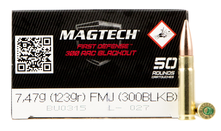 Magtech .300 Blackout 123 Grain - FMJ -  - 50RD Box - 300BLKB