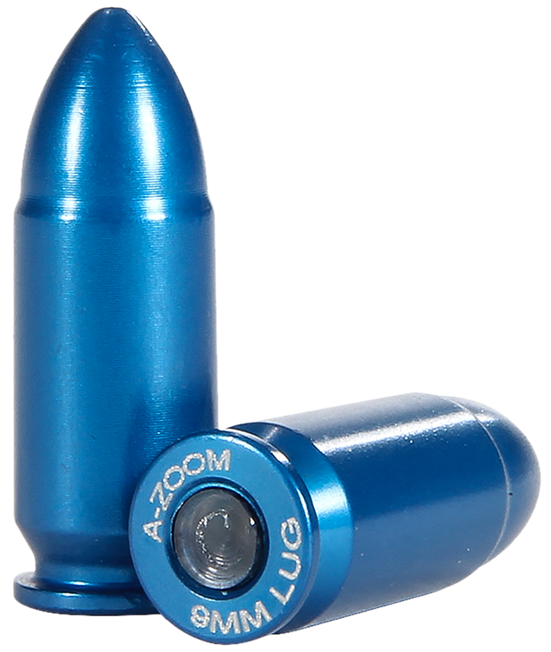 A-Zoom Centerfire Pistol Snap Caps - 9MM - 10 Pack - Blue - 15316