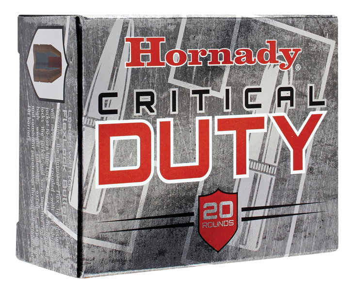 Hornady Critical Duty 10mm Auto 175 Grain FlexLock Brass Cased  -  Pistol Ammo  -  20RD Box - 91256