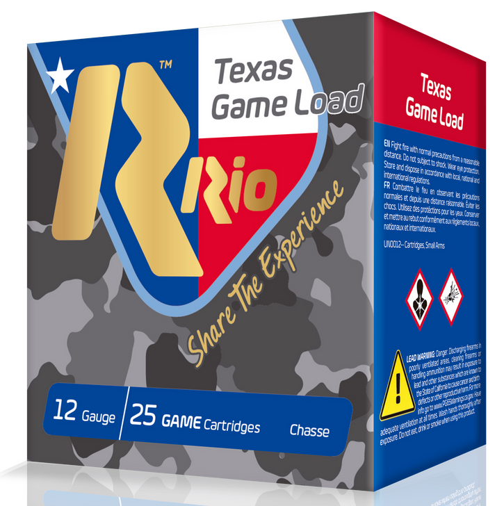 Rio Ammunition Top Game, Rio Tg3675tx   12 2.75     11/4oz Txgame     25/10