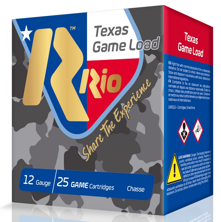 RIO  -  TGHV3675TX Top Game Texas Game Load High Velocity 12 Gauge 2.75