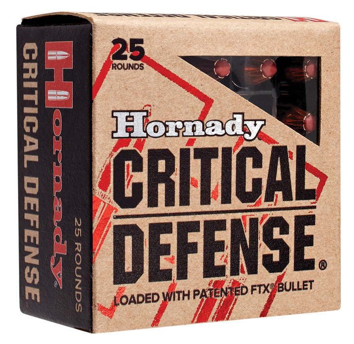 Hornady Critical Defense .327 Federal Magnum 80 Grain Flex Tip EXpanding Brass Cased  -  Pistol Ammo  -  25RD Box - 90061