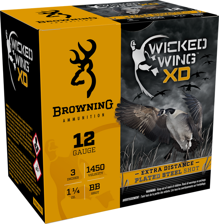 Browning BXD Waterfowl 12 Gauge 3 in 1 1/4 Oz #BB - Shotgun Ammo - 25RD Box - B193411230