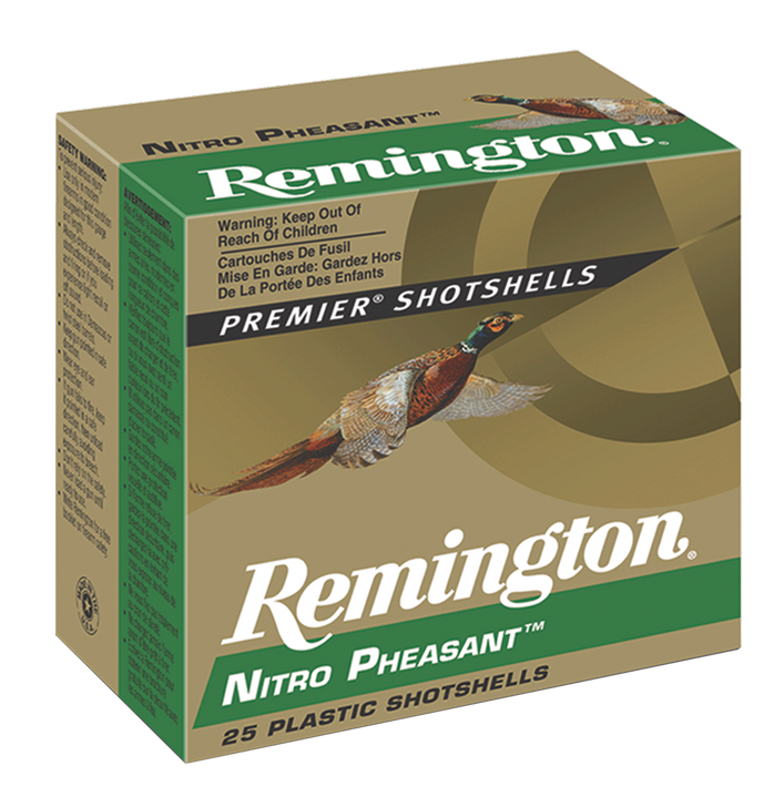 Remington Nitro Pheasant Loads 12 Gauge 1 3/8 Oz 2.75in 1300FPS #6 - Shotgun Ammo - 25RD Box - 28636