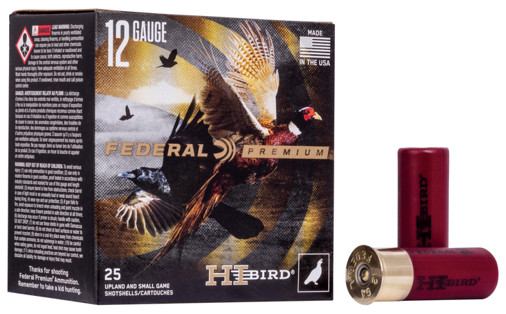 Federal Hi-Bird 12 Gauge 1 1/4oz 2 3/4' Shotgun Ammo - 7.5 Shot - 25RD Box - HVF12H 7.5
