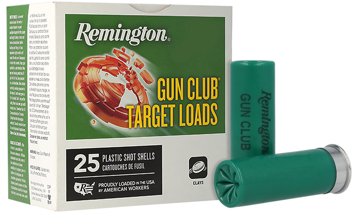 Remington Gun Club Target Loads 12 Gauge 1 1/8oz 2.75in 1145FPS #7.5 - Shotgun Ammo - 25RD Box - 20244