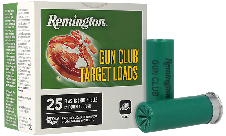 Remington Gun Club Target Loads 12 Gauge 1 1/8oz 2.75in 1145FPS #9 - Shotgun Ammo - 25RD Box - 20248
