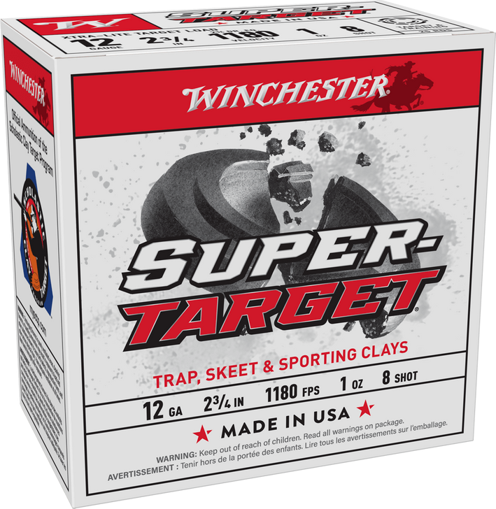 Winchester USA Shotshell 12 Gauge 1 Oz 2.75in - Shotgun Ammo - 25RD Box - TRGTL128
