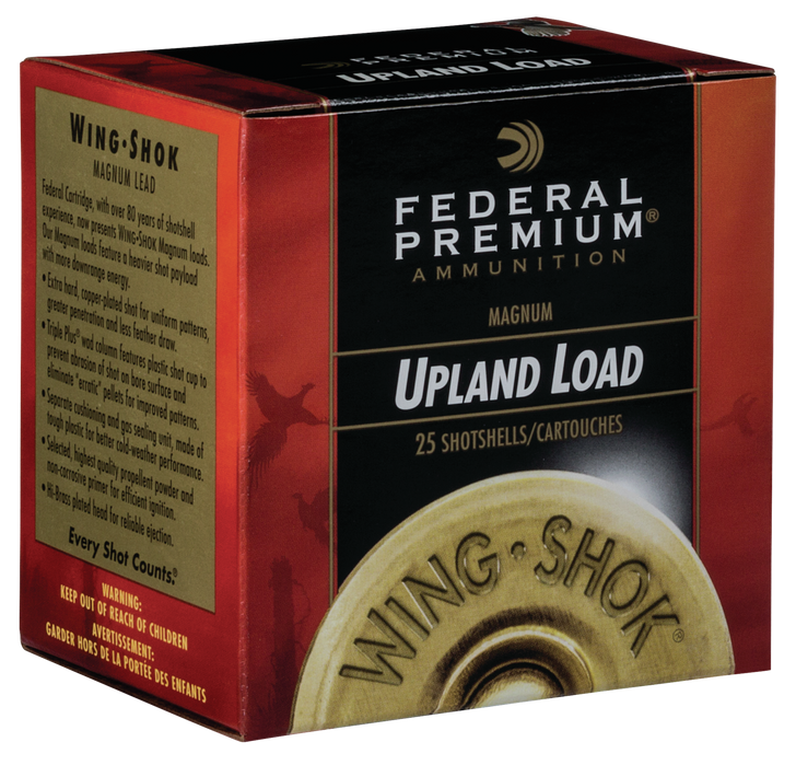 Federal Wing Shok 16 Gauge 1 1/8oz Upland Pheasants Forever High Velocity - Shotgun Ammo - 5 Shot - 25RD Box - PF163 5