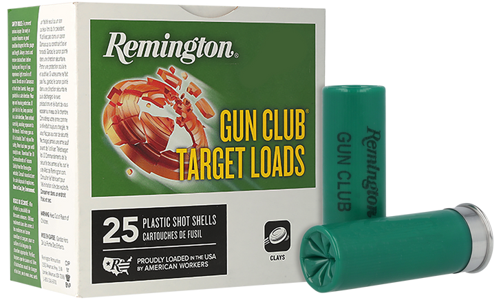Remington Gun Club Target Loads 12 Gauge 1 1/8oz 2.75in 1200FPS #7.5 - Shotgun Ammo - 25RD Box - 20232