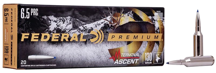 Federal TERMinAL ASCENT 6.5 PRC 130 Grain Terminal Ascent - Rifle Ammo - 20RD Box - P65PRCTA1