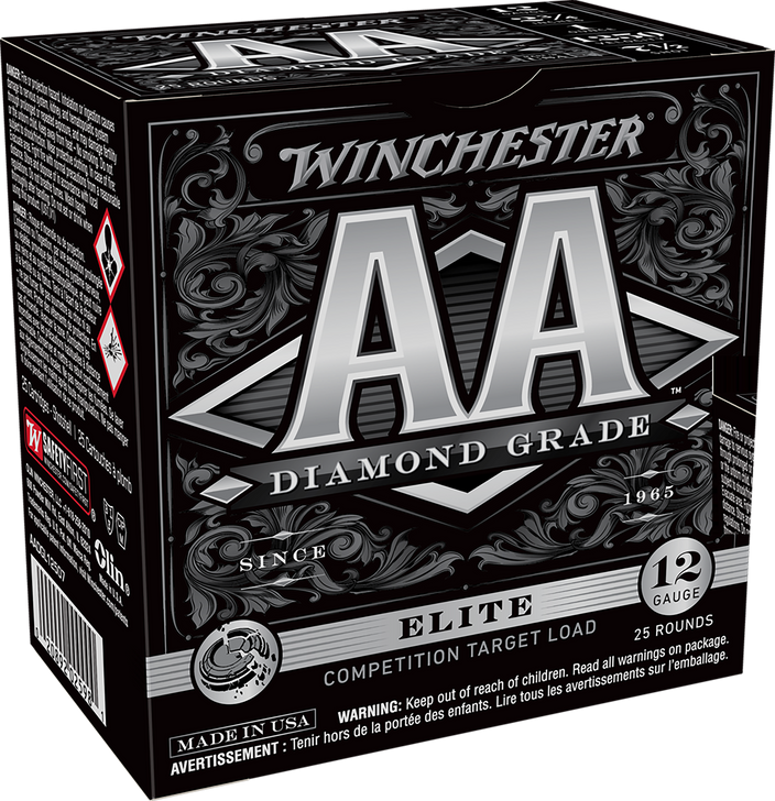 Winchester AA Diamond Grade 12 Gauge 1 Oz 2.75in - Shotgun Ammo - 25RD Box - AADGL12507