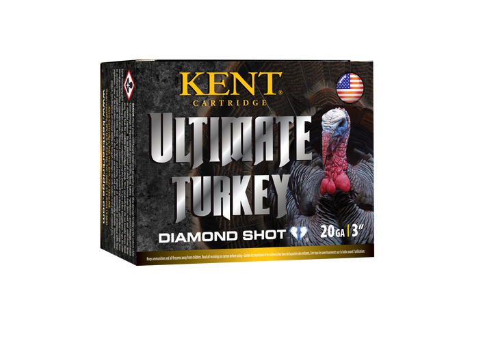 Kent Cartridge Ultimate Turkey Diamond Shot 20 Gauge 1 1/4oz 3in 4 Shotgun Ammo - 10RD Box - C203TK36-4