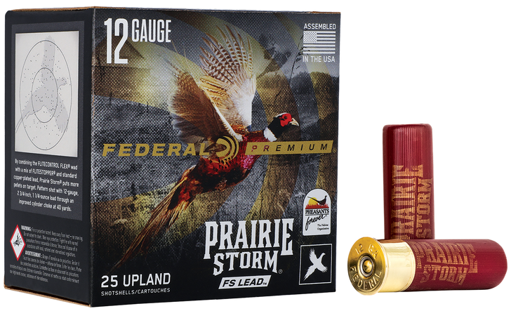 Federal Prairie Storm 12 Gauge 3in #5 Shot 1 5/8oz 1350FPS - Shotgun Ammo - 25RD Box - PFX129FS 4