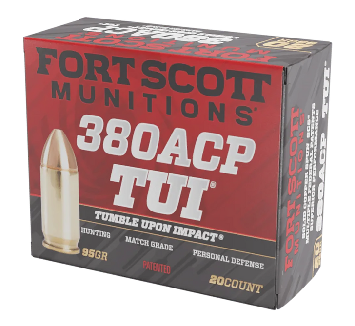 Fort Scott Munitions 380ACP 95 Grain TUI  -  Pistol Ammo  -  20RD Box - 380-095-SCV