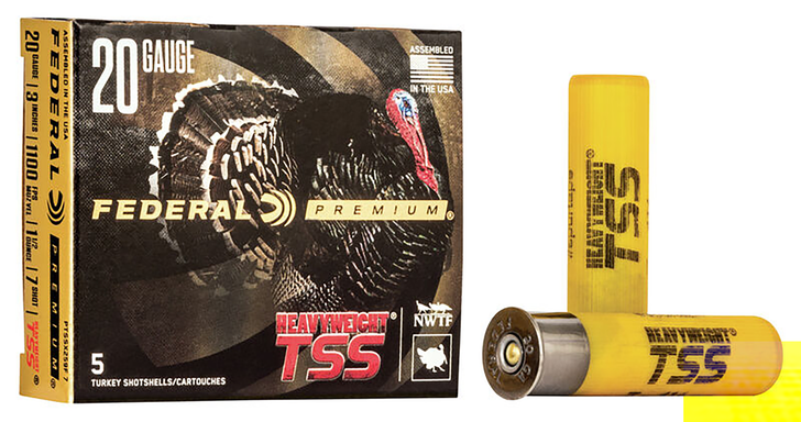 Federal Heavyweight TSS 20 Gauge 1 1/2oz 3' Shotgun Ammo - 7 Shot - 5RD Box - PTSSX259F 7