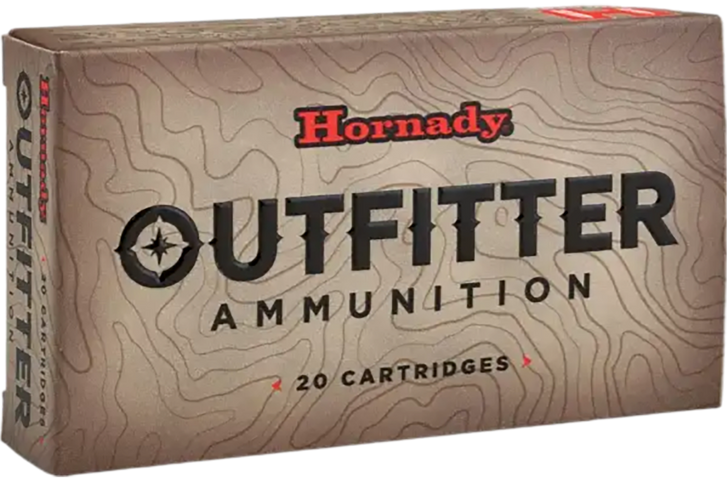 Hornady Outfitter .270 Winchester 130 Grain Copper Solid CX Brass Cased - Rifle Ammo - 20RD Box - 805294
