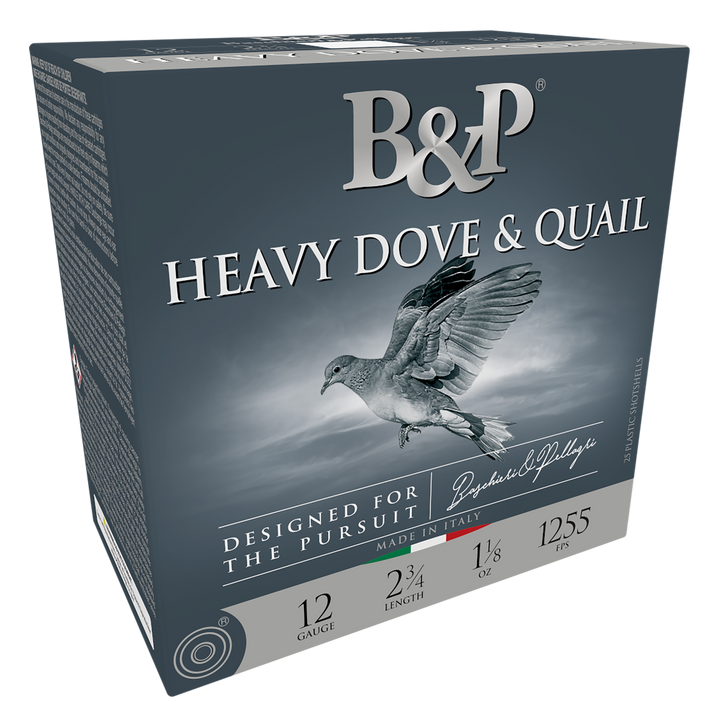 Baschieri & Pellagri Dove & Quail 12 Ga. 1 1/8 Oz.12 Gauge 1.125 Oz 2.75in Shotgun Ammo - #7.5 - 25RD Box - 12B18D75