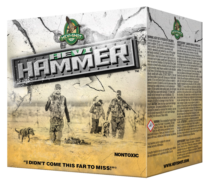 HEVI-Shot HEVI-Hammer 12 Gauge 1 1/2oz 3 1/2in Shotgun Ammo - 4 Shot - 25RD Box - HS28304