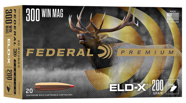 Federal 300 Win Mag 200 Grain ELD-X - Rifle Ammo - 20RD Box - P300WELDX1
