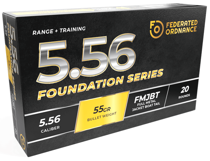 NEMO Arms - 5.56mm 55 Grain - FMJ-BT - Rifle Ammo - 20RD Box