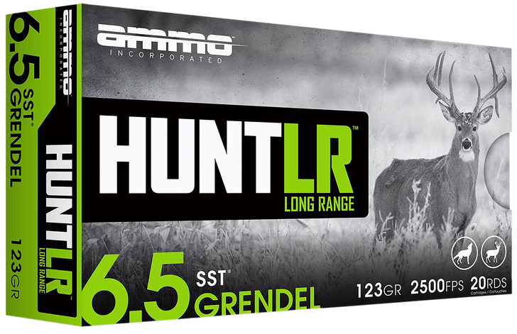 AMMO INC -  Hunt LR 6.5 Grendel 123 Grain - Super Shock Tip  - 20RD Box