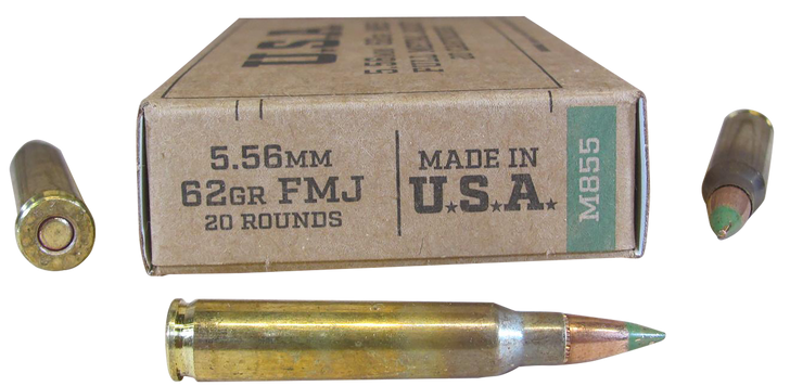 Winchester Ammo - 5.56mm M855 62 Grain LAP - Lake City - 20RD Box