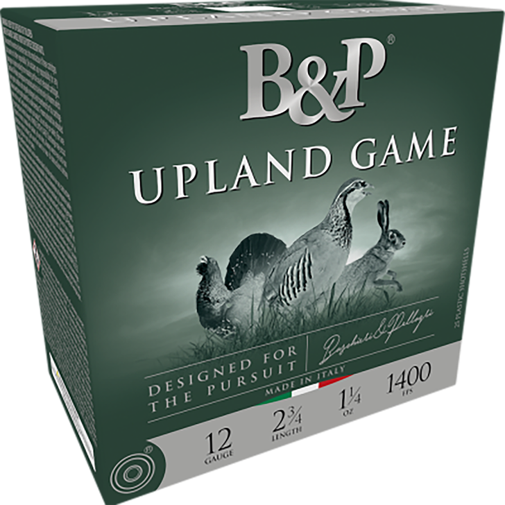 Baschieri & Pellagri Upland Game 12 Gauge 1.25 Oz 2.75in Shotgun Ammo - #6 - 25RD Box - 12B14UP6