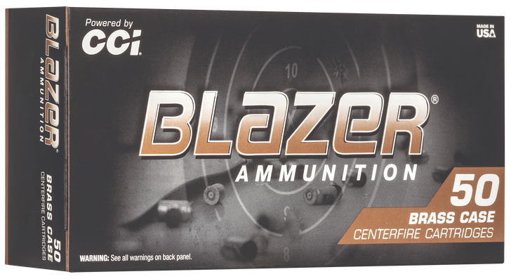 CCI  -  Blazer 10mm Auto 180 Grain - JHP - Brass - Pistol Ammo  -  50RD Box - 5251