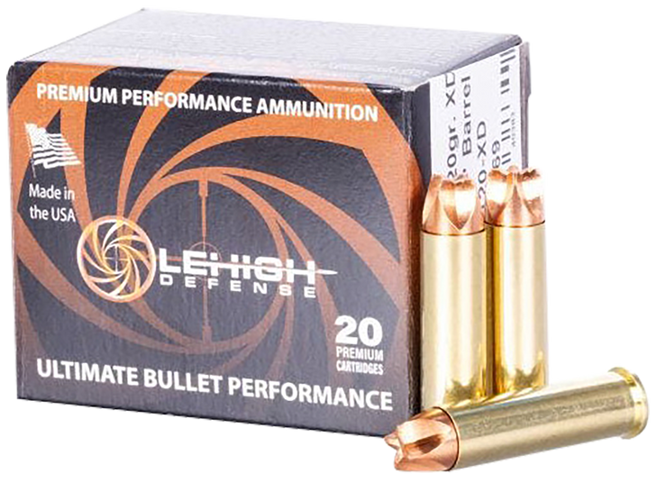 Lehigh Defense .357 Magnum 120 Grain Extreme Defense Brass - Pistol Ammo  -  20RD Box
