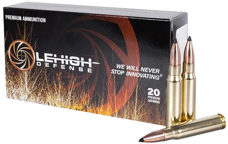 Lehigh Defense .308 Winchester 155 Grain Tipped Extreme Chaos Rifle Ammo - 20RD Box