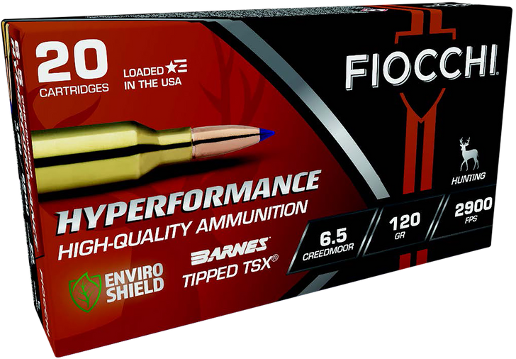 Fiocchi Hyperformance Hunt 6.5 Creedmoor - 120 Gr - Rifle Ammo - 20 Round - 65CMTTSX