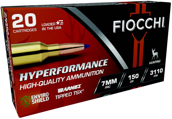 Fiocchi Hyperformance Hunt 7mm PRC - 150 Gr - Rifle Ammo - 20 Round - 7PRCTT