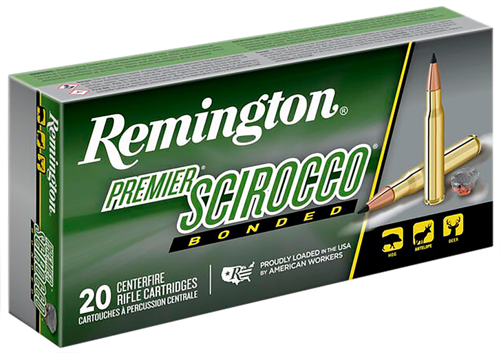 Remington Premier Scirocco Bonded .300 Winchester Short Magnum 180 Grain Swift Scirocco Bonded - Rifle Ammo - 20RD Box - 29345