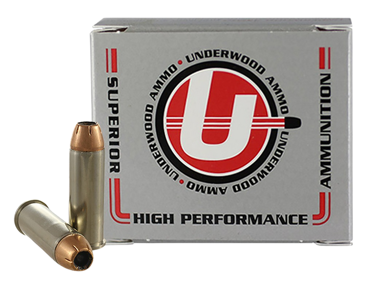 Underwood Ammo .44 Remington Magnum 240 Grain - JHP  -  Nickel Brass - 20RD Box