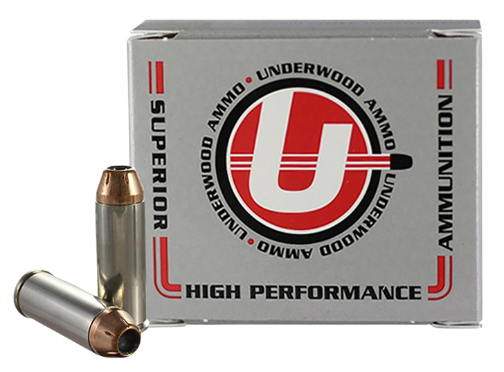 Underwood Ammo .45 Colt 250 Grain - JHP  -  Nickel Brass - 20RD Box