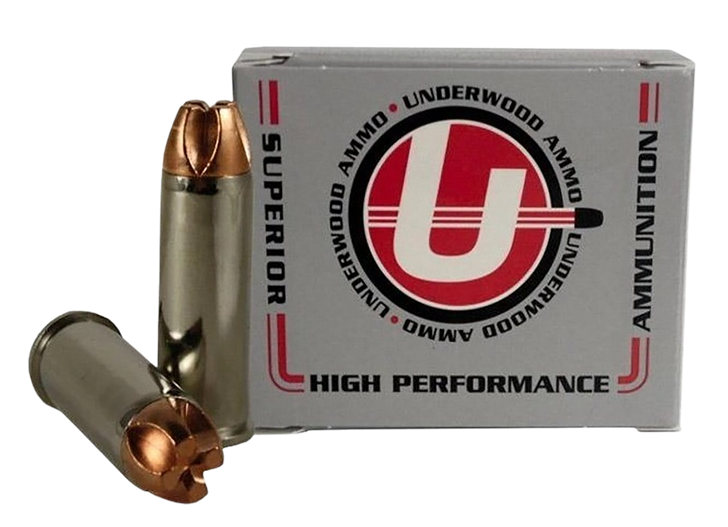 Underwood Ammo .44 Remington Magnum 220 Grain Solid Monolithic - Nickel Brass - 20RD Box