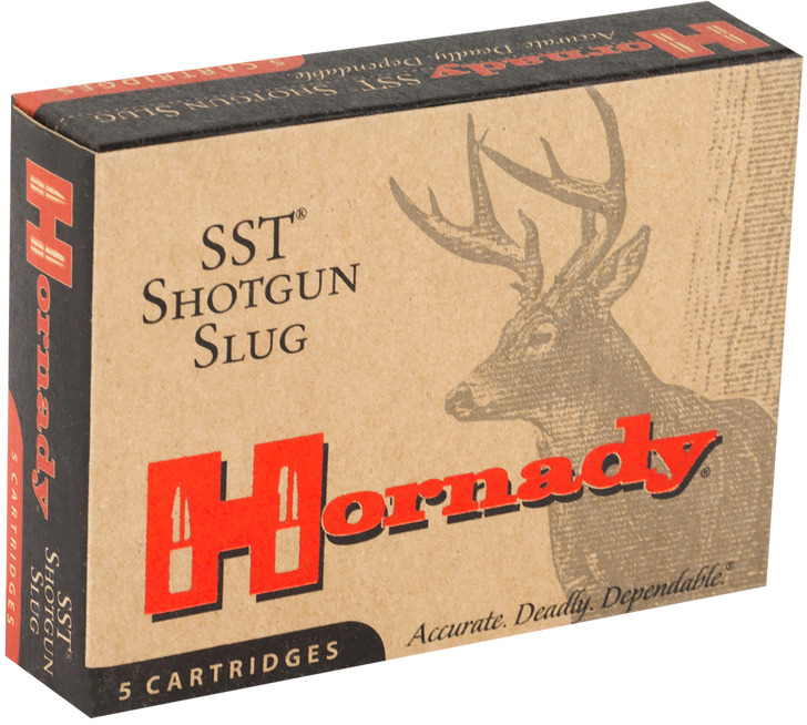Hornady SST Slugs 20 Gauge 250 Grain 2.75 in Super Shock Tip Slug - Shotgun Ammo - 5RD Box - 86232