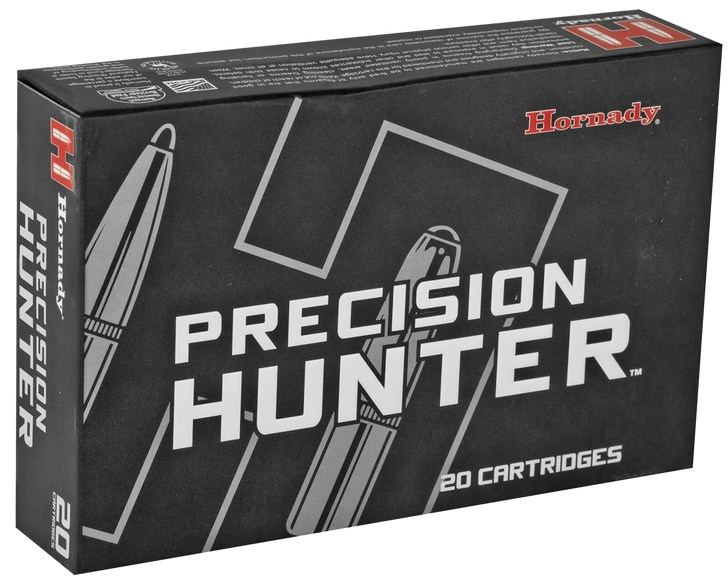 Hornady Precision Hunter .280 Remington Ackley Improved 162 Grain Extremely Low Drag - EXpanding Brass Cased - Rifle Ammo - 20RD Box - 85586