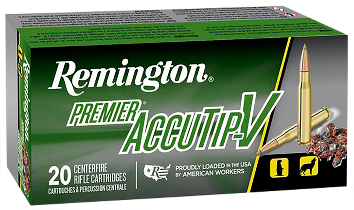 Remington Premier Accutip .223 50 Grain AccuTip-V Boat Tail - Rifle Ammo - 20RD Box - 29184