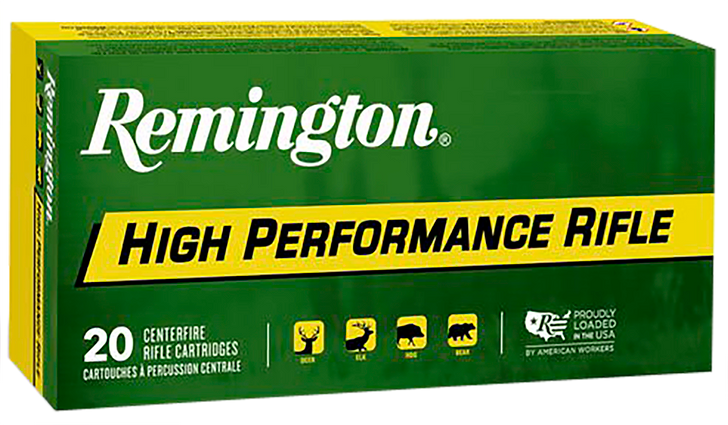 Remington High Performance Rifle .22-250 55 Grain Pointed Soft Point - Rifle Ammo - 20RD Box - 21311