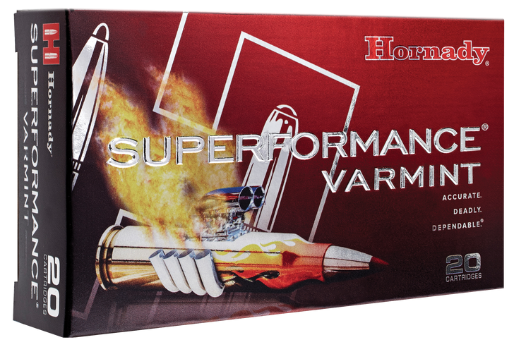 Hornady Superformance .243 Winchester 58 Grain V-MAX Brass Cased - Rifle Ammo - 20RD Box - 8343