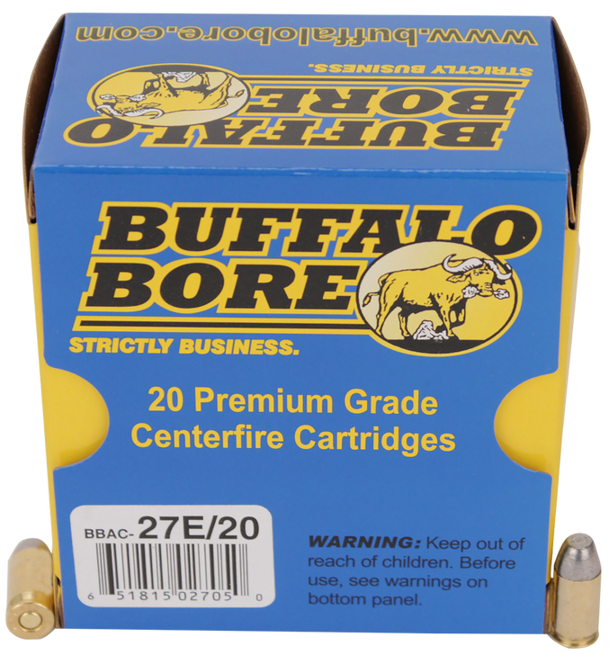 Buffalo Bore  -  Standard Pressure 380 ACP 100Gr HCFN  Ammo - 20RD Box